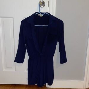 Navy blue romper